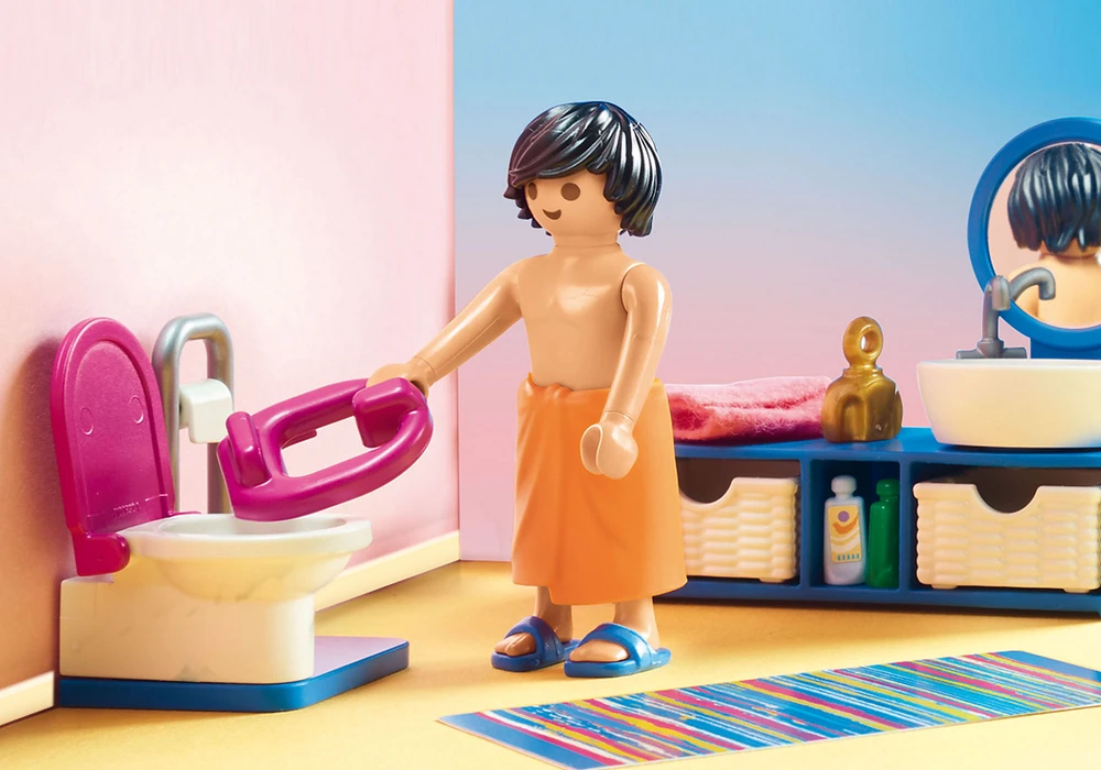 Playmobil Dollhouse 70211 Vonios kambarys su stumdoma vonia