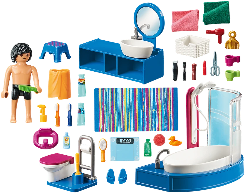 Playmobil Dollhouse 70211 Vonios kambarys su stumdoma vonia