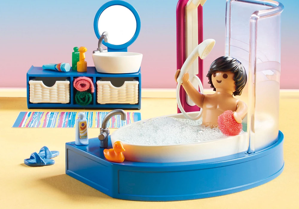 Playmobil Dollhouse 70211 Vonios kambarys su stumdoma vonia