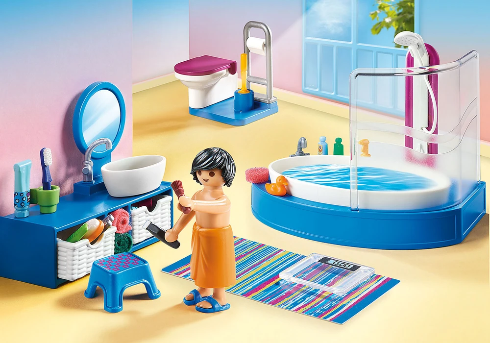 Playmobil Dollhouse 70211 Vonios kambarys su stumdoma vonia