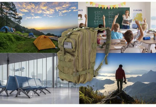 Trizand Maža žalia žygio kuprinė 23243