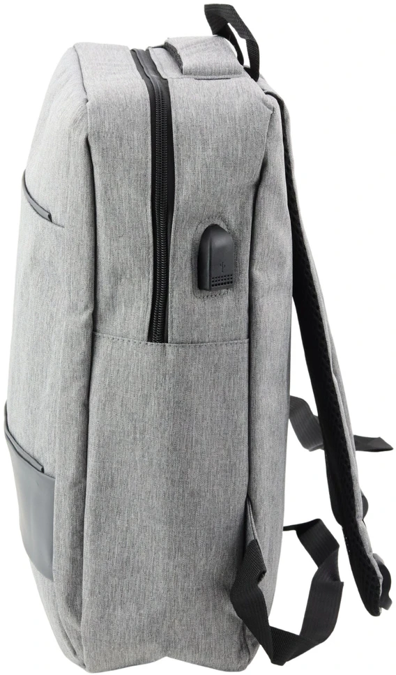 Lean Pilkas miesto kuprinė su USB, 14L