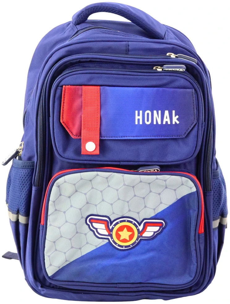Lean Mėlyna mokyklinė kuprinė su atšvaitais, 20L