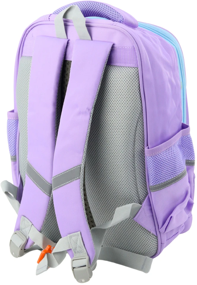Lean Mokyklinė kuprinė su pleistrais violetinė 16L