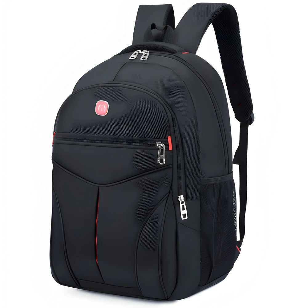 Plecak Kuprinė Sportinė kuprinė, mokyklinė, turistinė, juoda, miesto, didelė, unisex mokyklinė rankinė