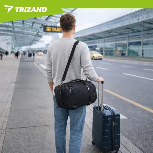 Trizand juodas 40x25x20cm hiking backpack