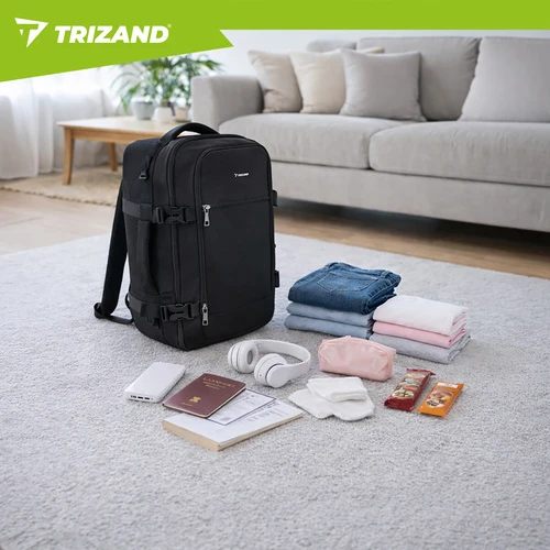 Trizand juodas 40x25x20cm hiking backpack