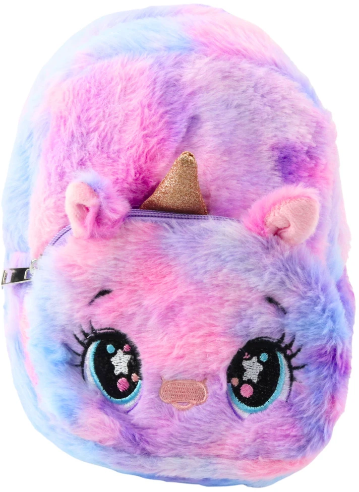 Lean Vaikiška Pliušinė Vienaragio Kuprinė, Mėlyna ir Rožinė, 20 cm, 3L