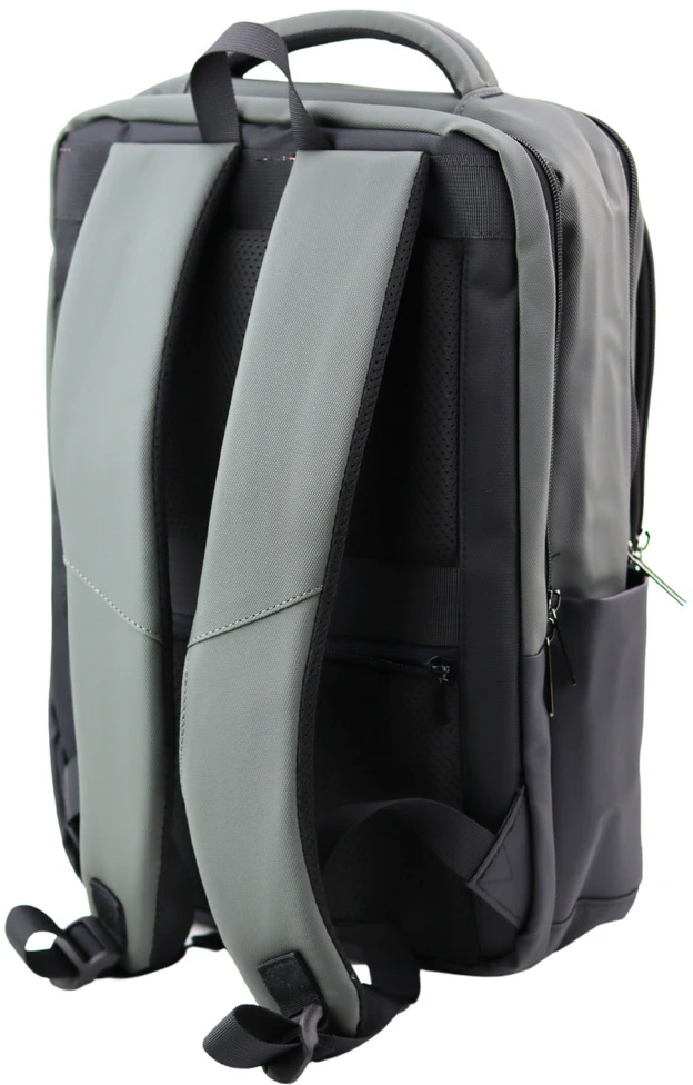 Lean Kuprinė su USB ir nešiojamojo kompiuterio skyriumi, juoda/pilka, 16L