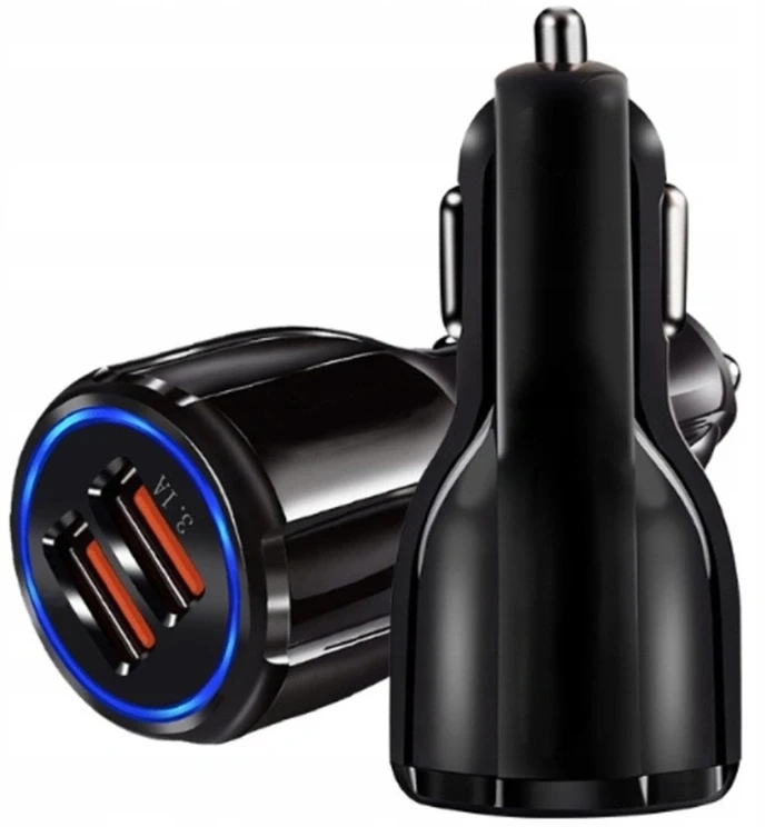 Automobilinis įkroviklis PLS34D 2x USB greitas įkrovimas