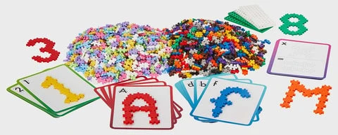 „Plus-Plus“ – ABC ir 123 daiktų laikymo dėžė / 2000 vnt. (3923)