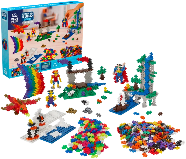 „Plus-Plus“ – „Basic 1200 Learn to Construction“ – super rinkinys (3811)