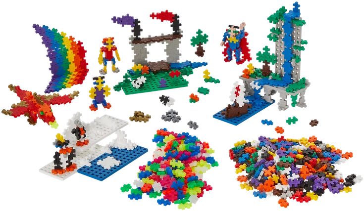 „Plus-Plus“ – „Basic 1200 Learn to Construction“ – super rinkinys (3811)