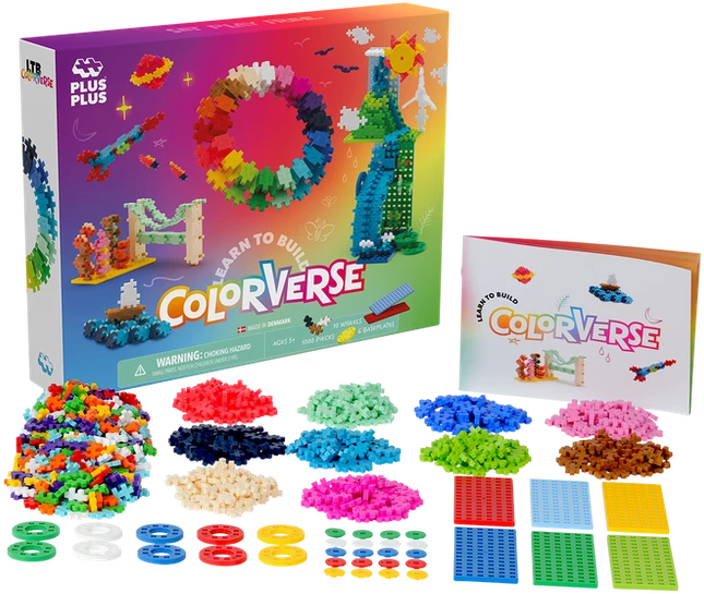 „Plus Plus“ – Išmokite konstruoti „Colorverse“ super rinkinį – (3972)