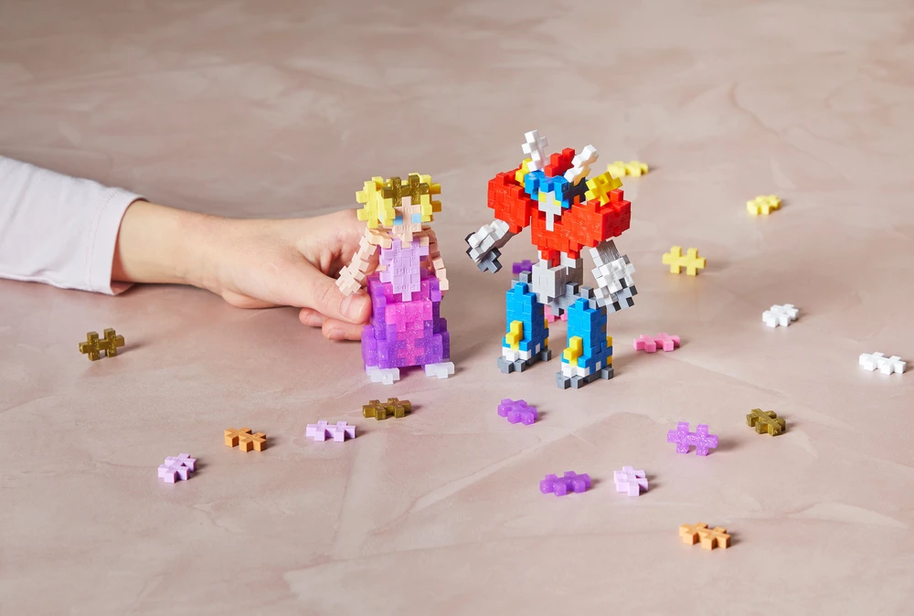 „Plus-Plus“ – „Mecha Bot“ / 100 vnt. vamzdis (4270)