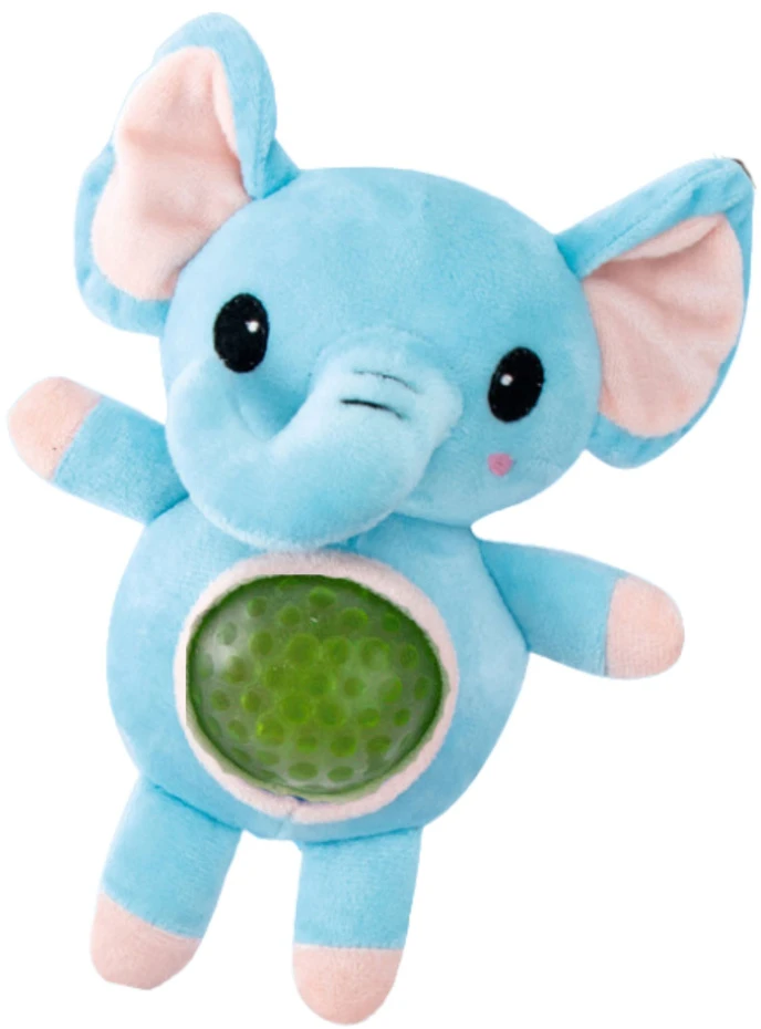 Lean Toys Spaudžiamas žaislas su vandens rutuliukais pilve, 17 cm