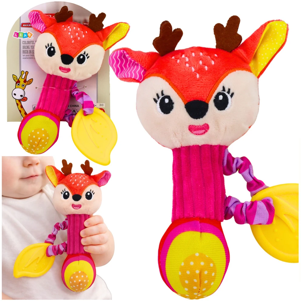 Lean Toys Pliušinis barškutis 17 × 9 × 4.5 cm