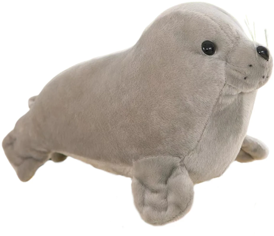 Lean Toys Pliušinis Pilkas Ruonis, 20 cm