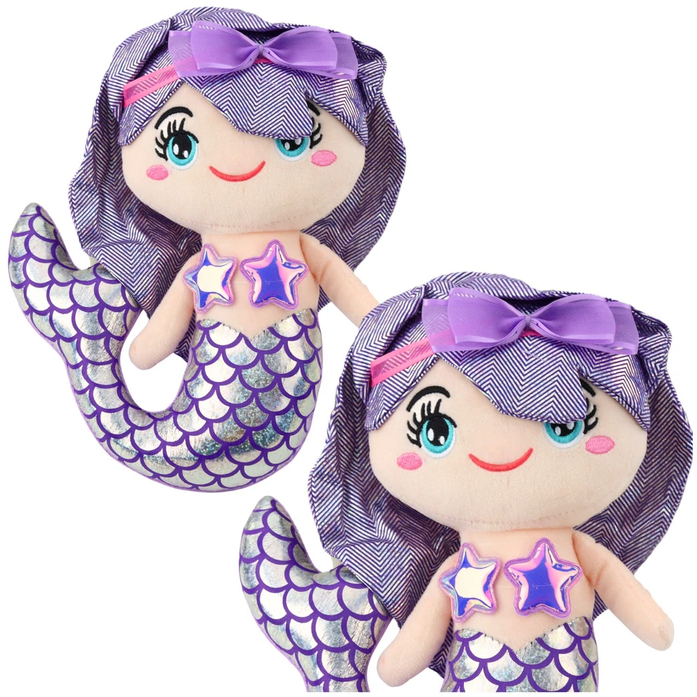 Lean Toys Pliušinis žaislas - undinėlė, 25 cm aprašymas - Prekės nuotrauka