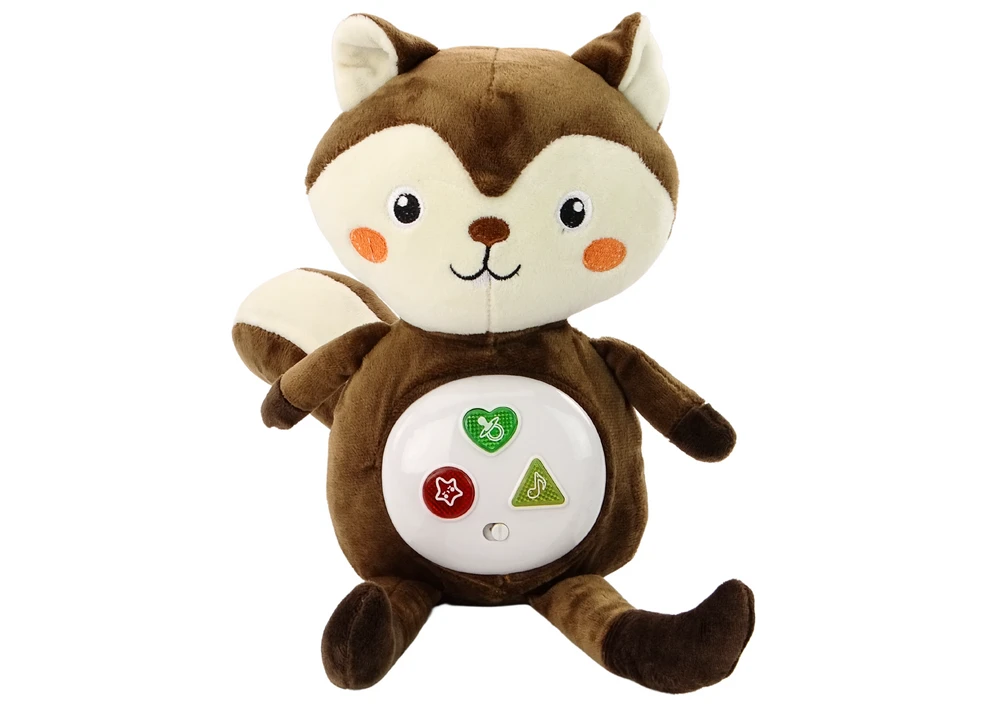 Lean Toys Pliušinė edukacinė voverė