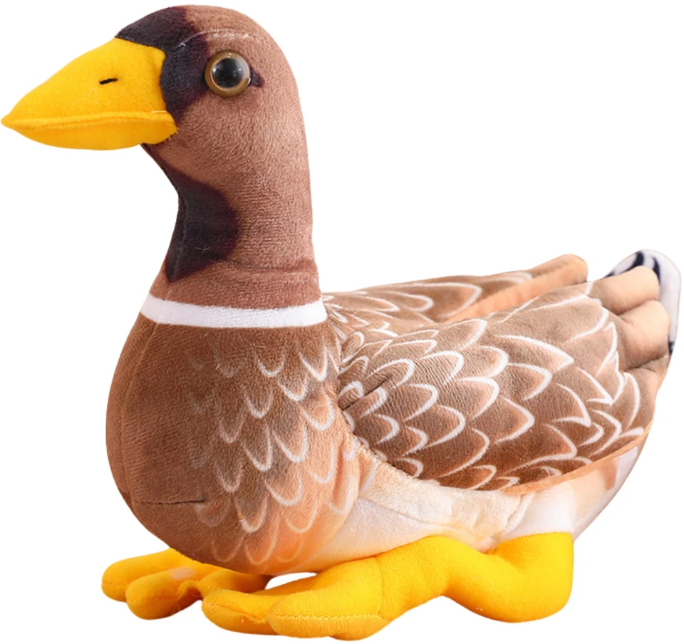 Lean Toys Pliušinis žaislas - antis, 28 cm aprašymas - Prekės nuotrauka