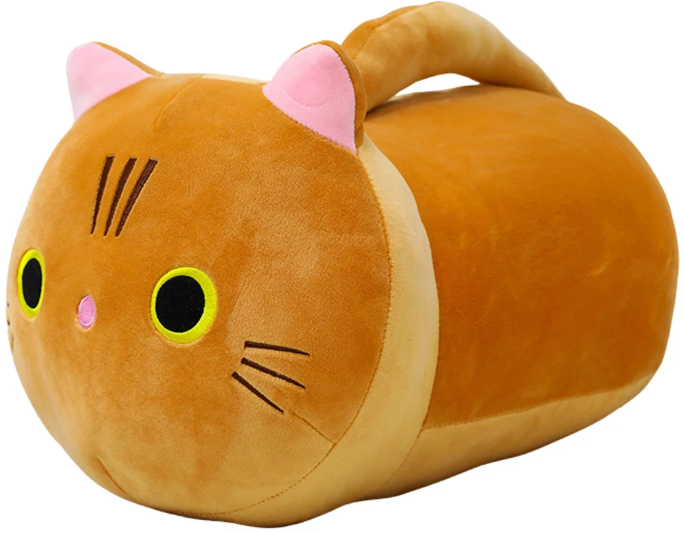 Lean Toys Pliušinis katinas su ilga uodega, 40 cm