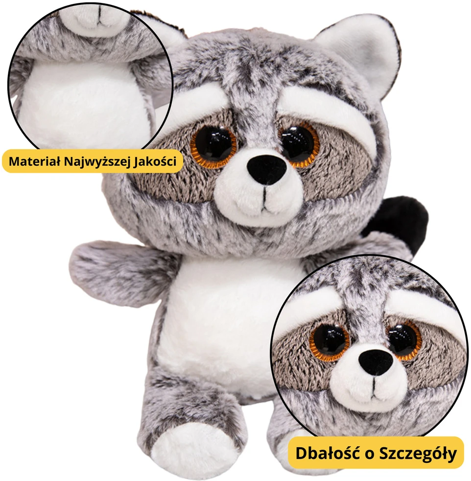 Lean Toys Pliušinis žaislas - meškėnas, 22 cm