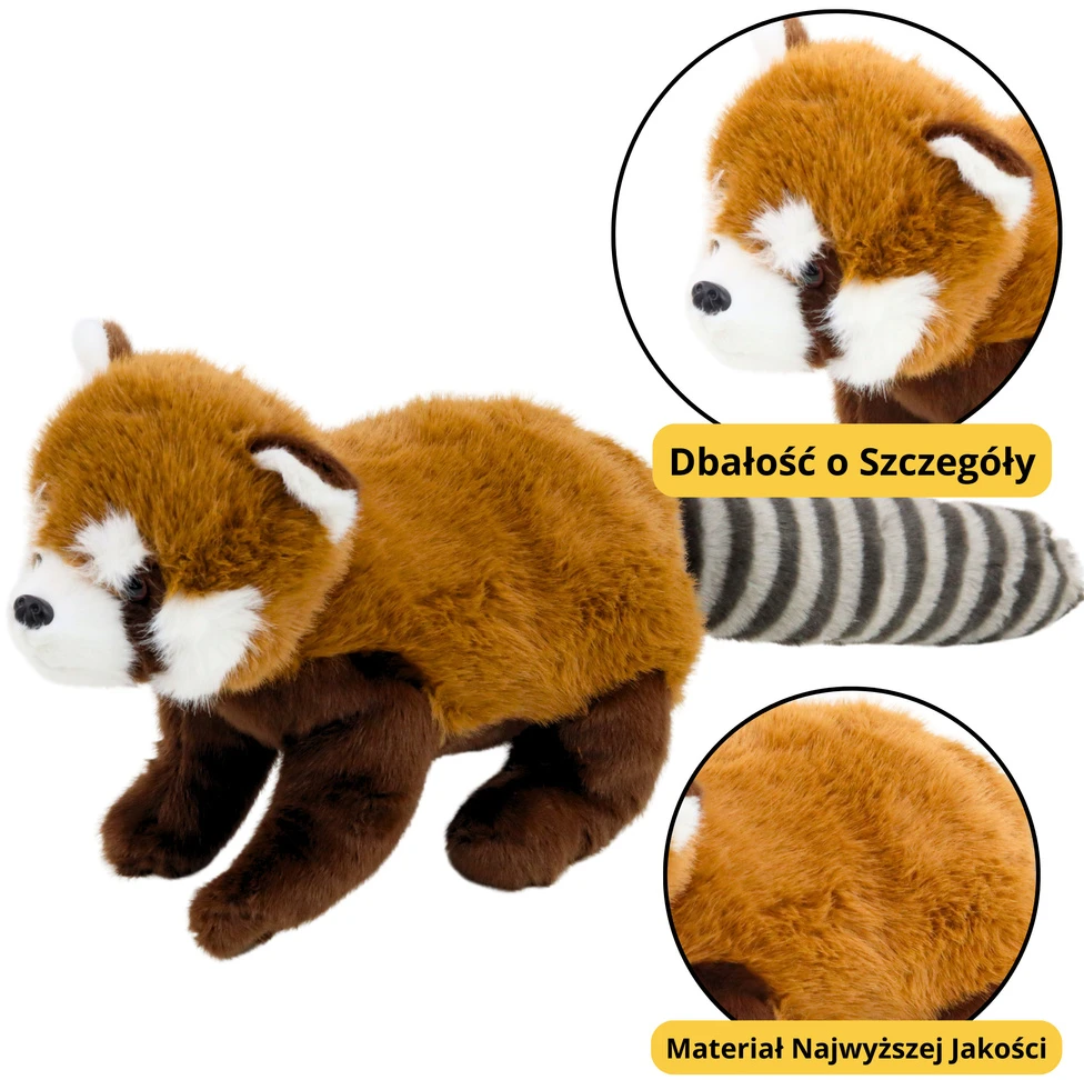 Lean Toys Pliušinis žaislas raudonoji panda 45 cm