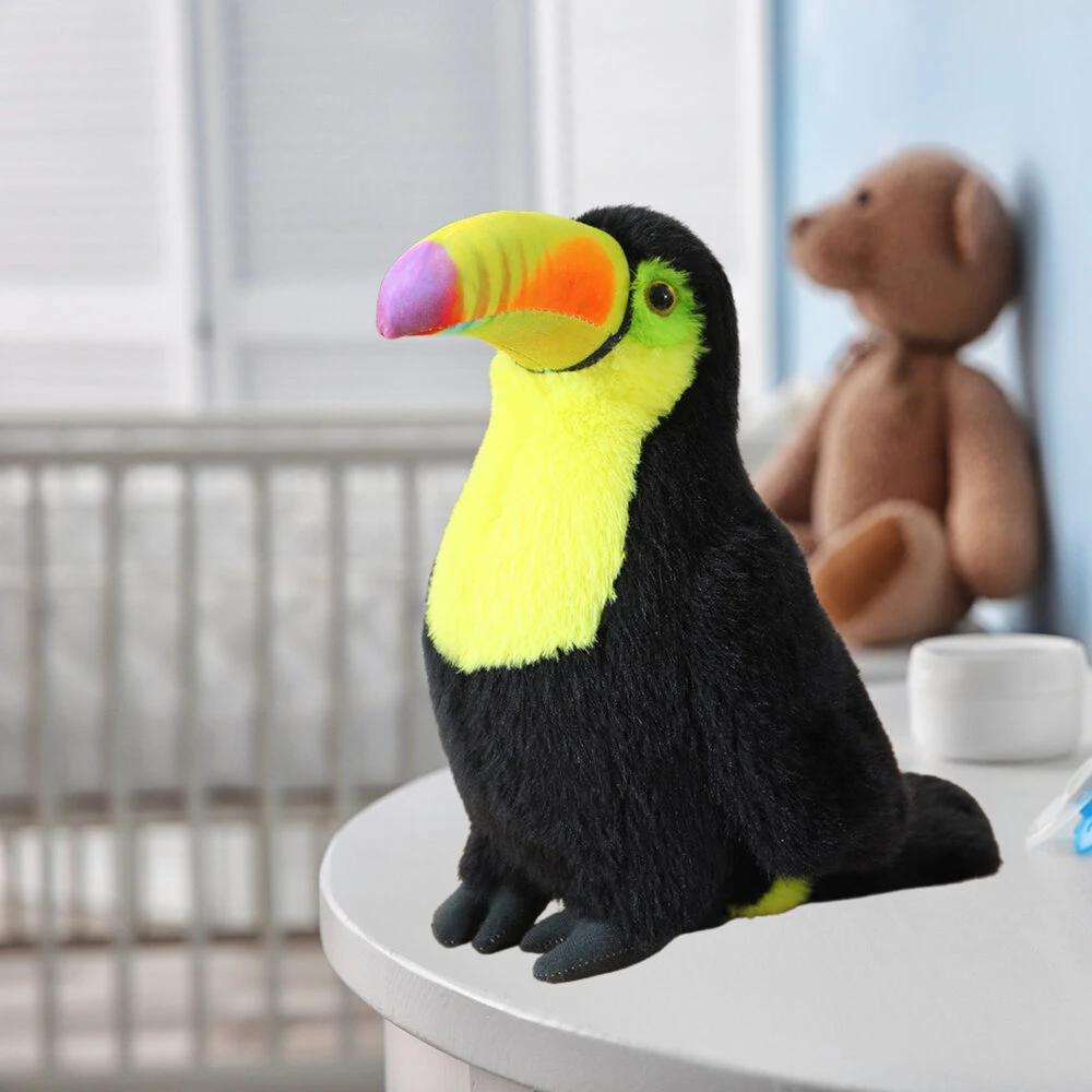 Lean Toys Pliušinis tukanas, 20 cm