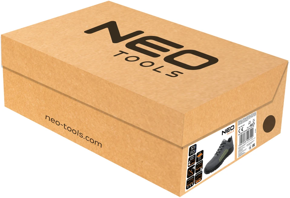 Neo Tools Półbuty S1 FO darbo batai, plienine nosimi, 40 dydis
