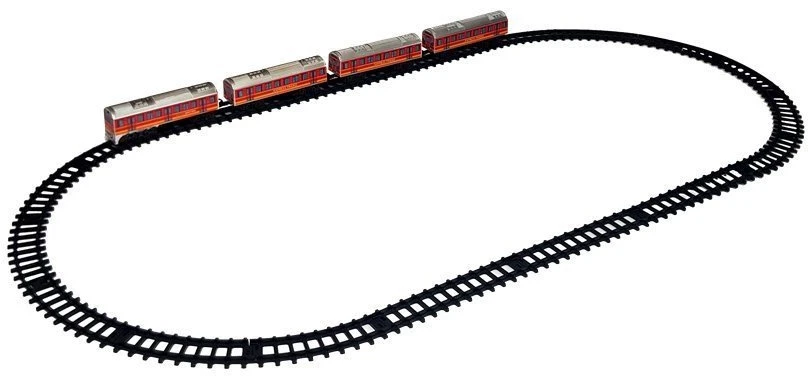 Lean Toys Elektrinis traukinys su bėgiais "City Train", 33 d.