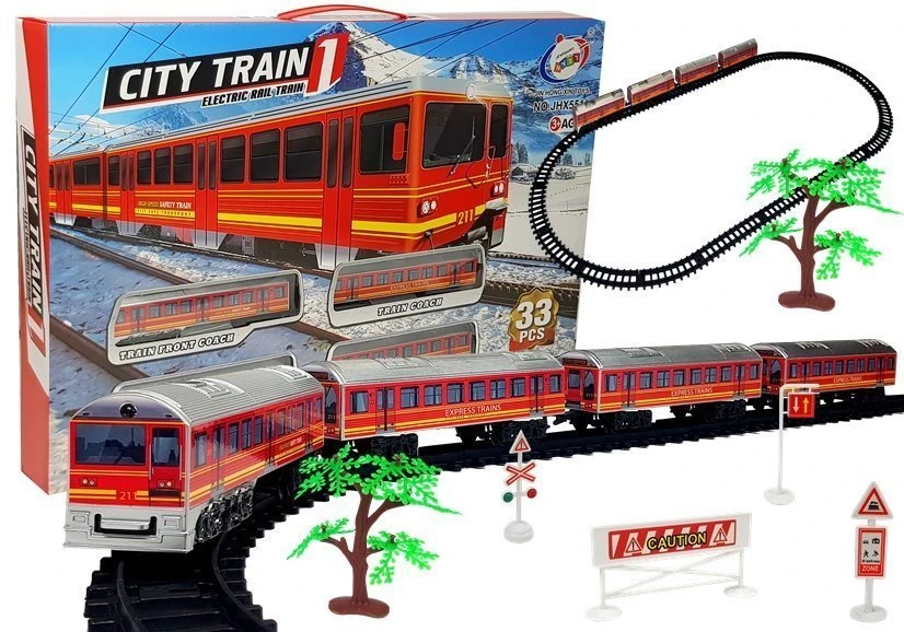 Lean Toys Elektrinis traukinys su bėgiais "City Train", 33 d.