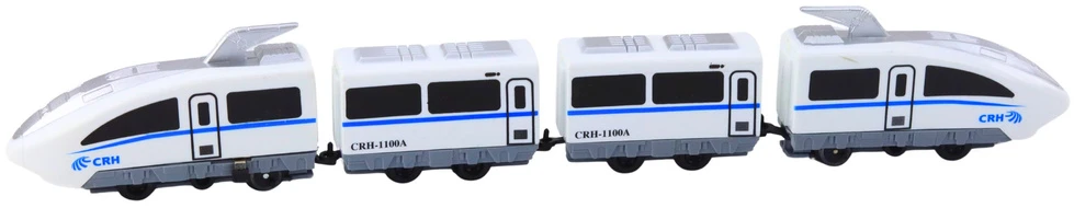 Lean Toys Elektrinis traukinys City Express su 13 dalių bėgiais