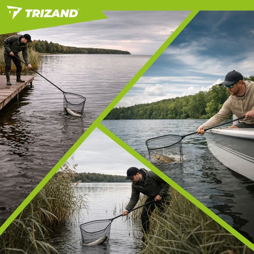 Trizand 230 cm teleskopinis žvejybos graibštas