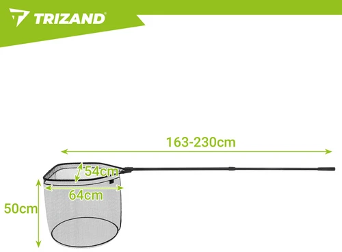Trizand 230 cm teleskopinis žvejybos graibštas