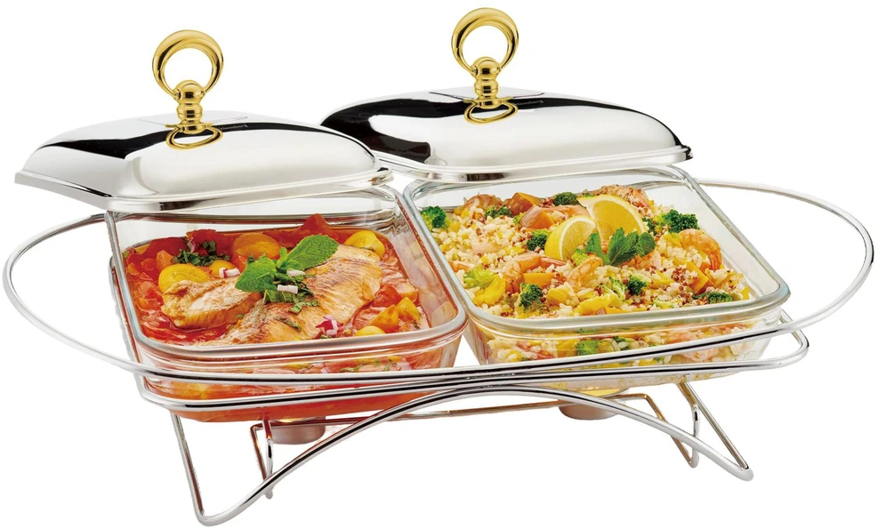 Podgrzewacz Maisto šildytuvas, stiklas + nerūdijantis plienas, 2 x 1,5 l, Klausberg, kb-7922