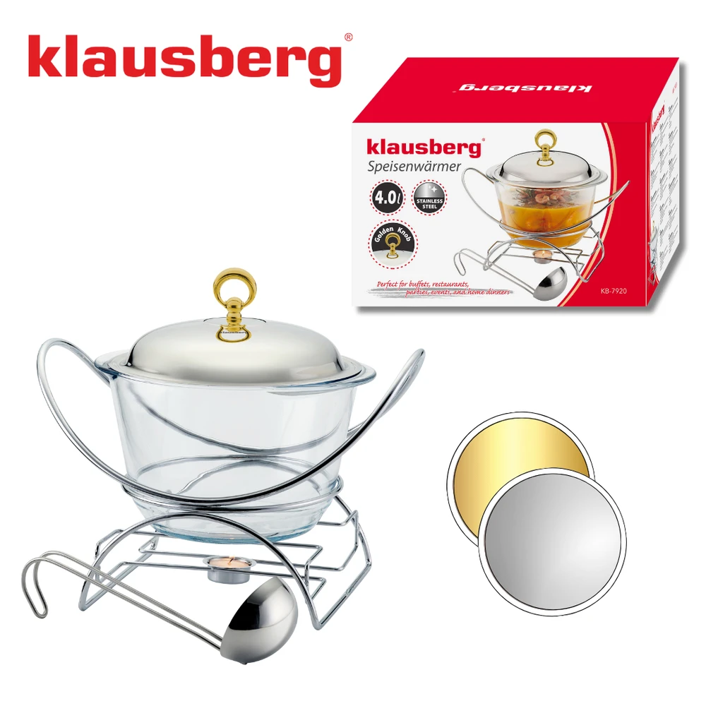 Podgrzewacz Maisto šildytuvas, stiklinis, nerūdijančio plieno, 4 l, Klausberg, kb-7920