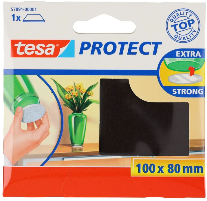 Tesa Podkładka Veltinio padas 100 mm: 80 mm, rudas, 1 vnt.