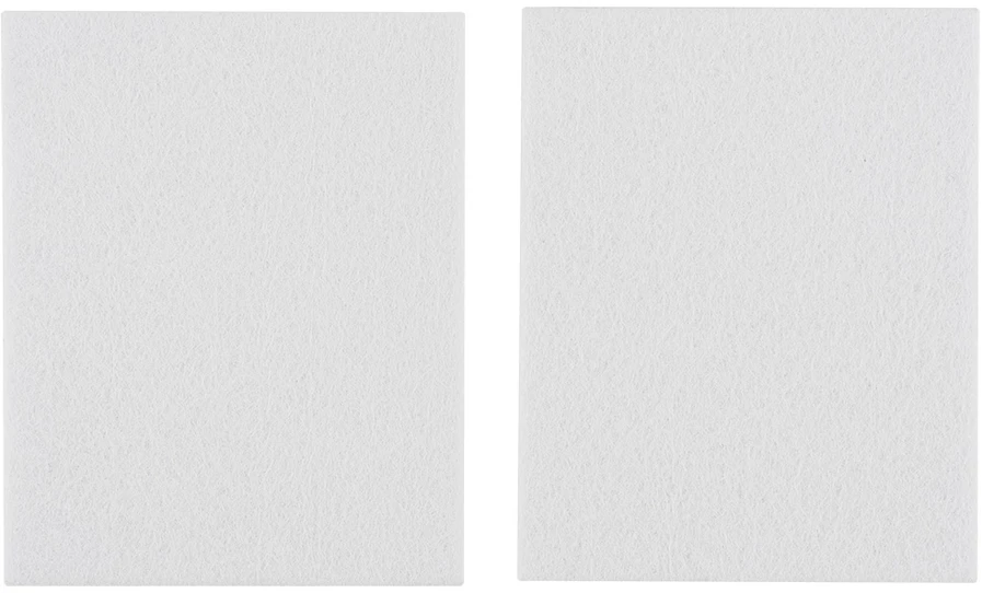 Podkładki Lipnūs veltinio įklotai, balti, 80x100 mm, 2 vnt.