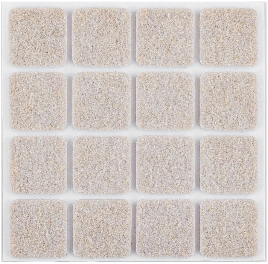 Neo Podkładki Lipnūs veltinio įklotai, šviesiai rudi, 25x25 mm, 16 vnt.
