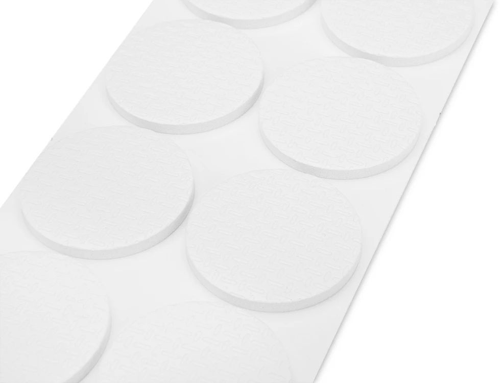 Podkładki Veltinio ir EVA putplasčio pagalvėlės, lipnios, baltos, 125 vnt.