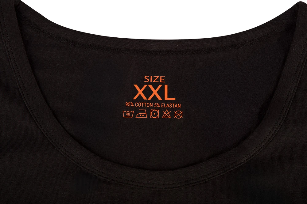 Podkoszulka 2 vnt. apatinių marškinėlių, baltų, juodų, XXL dydžio