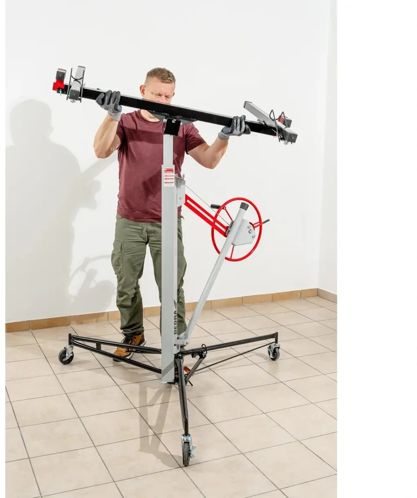 Podnośnik GIPSKARTONIO PLOKŠČIŲ KELTUVAS 140-325 CM 60 KG