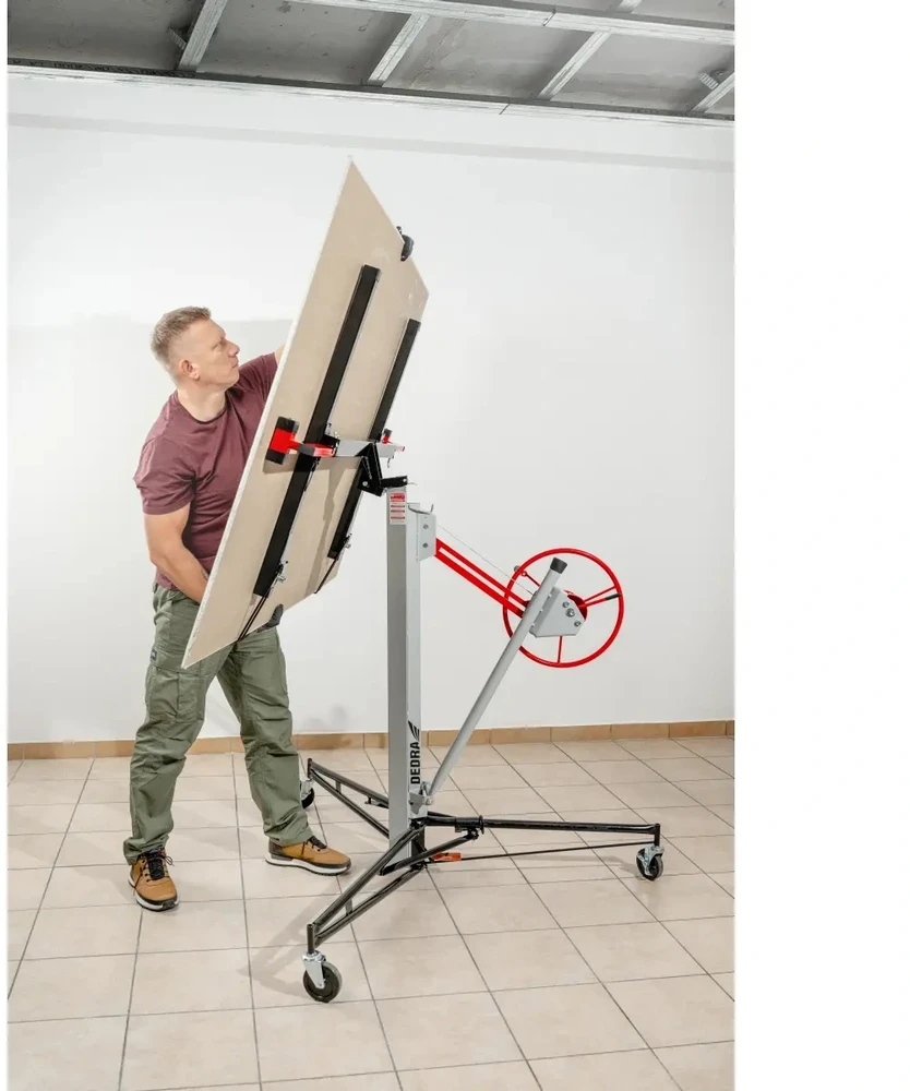 Podnośnik GIPSKARTONIO PLOKŠČIŲ KELTUVAS 140-325 CM 60 KG