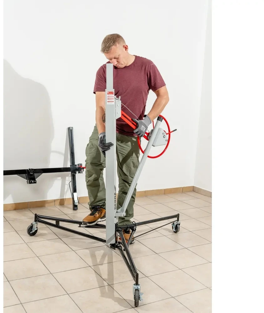 Podnośnik GIPSKARTONIO PLOKŠČIŲ KELTUVAS 140-325 CM 60 KG