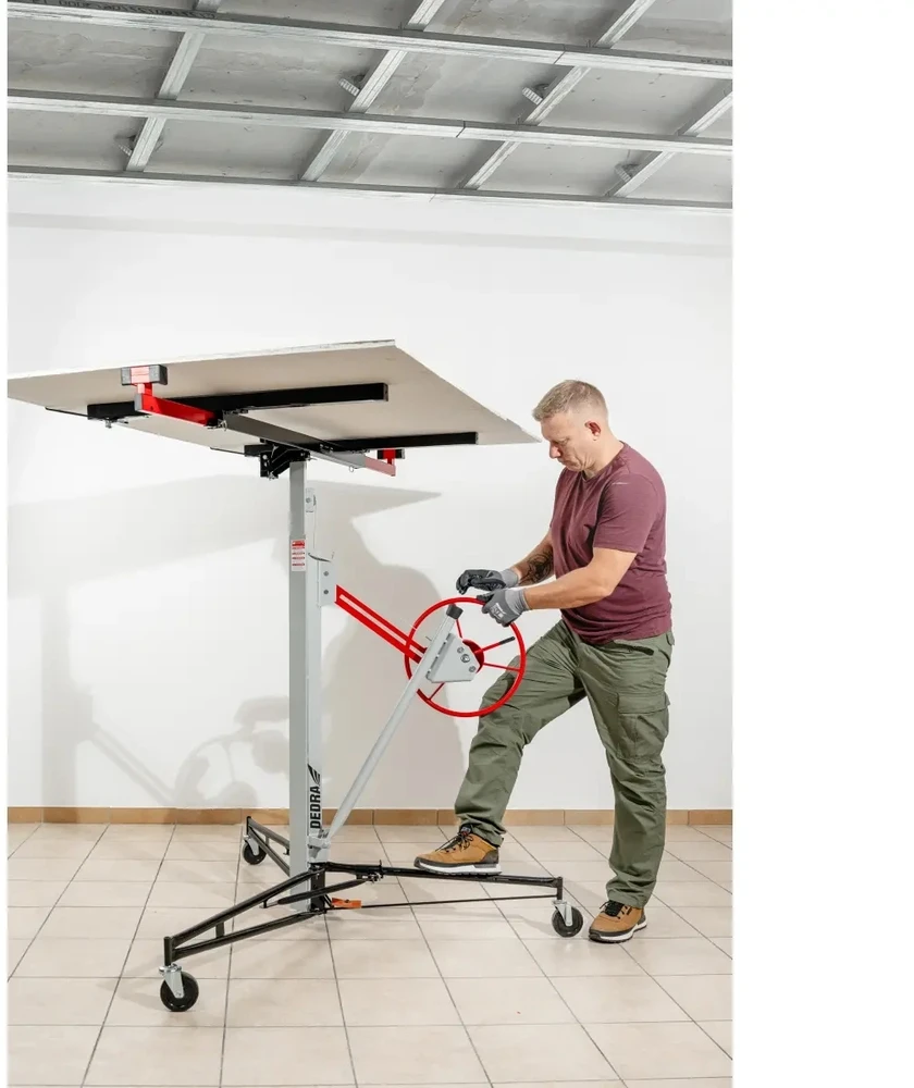 Podnośnik GIPSKARTONIO PLOKŠČIŲ KELTUVAS 140-325 CM 60 KG