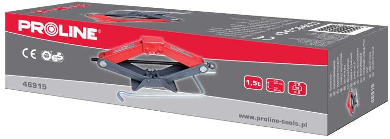 Podnośnik Trapecinis keltuvas 1,5 t, 95–390 mm (3,2kg) iš ce proline