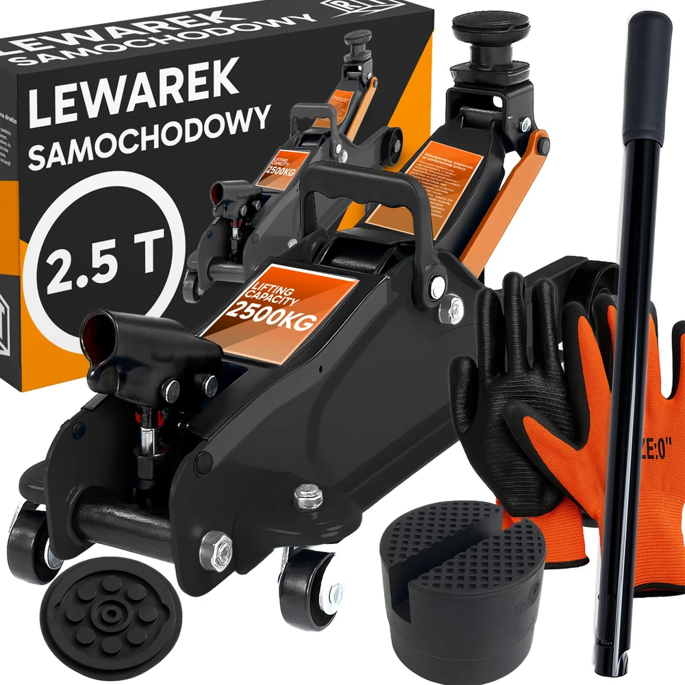 Automobilinis domkratas 2500 kg su priedais