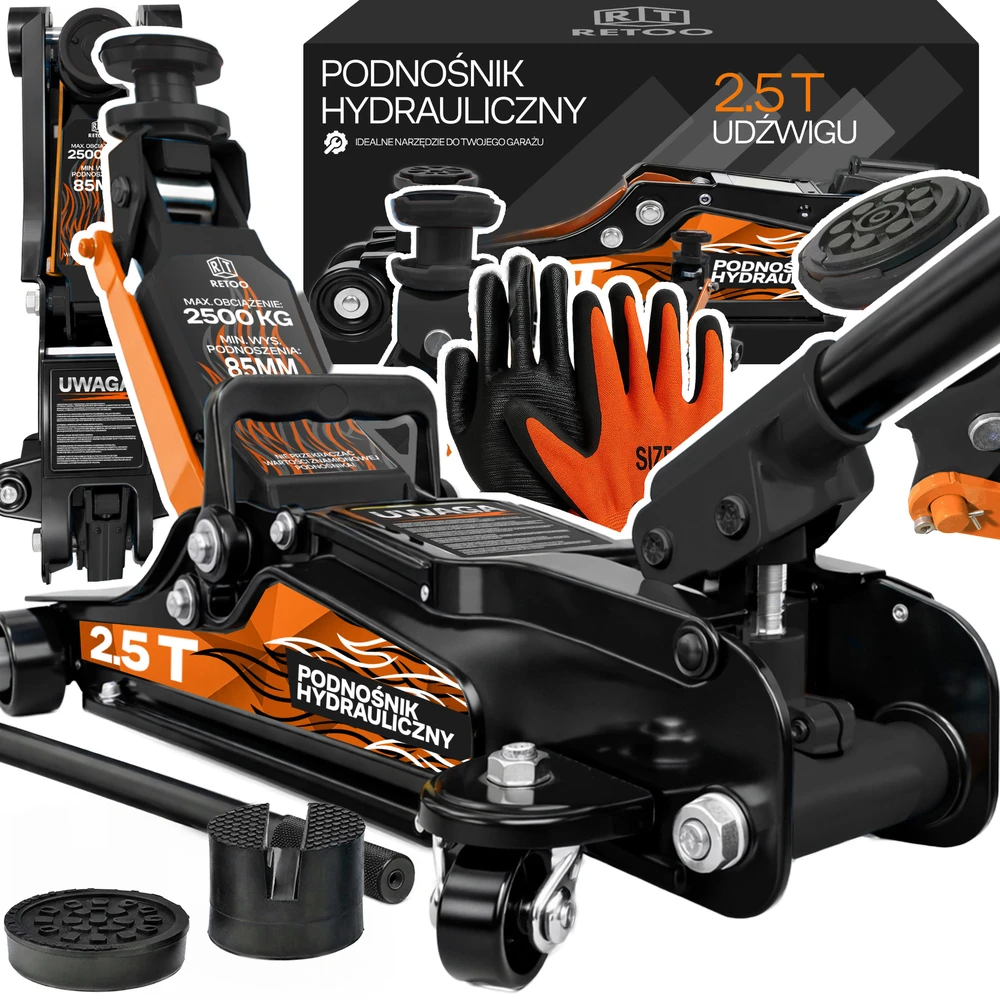 Podnośnik Žemo profilio smailus automobilinis domkratas „Frog“, 2500 kg, tvirtas, mr179