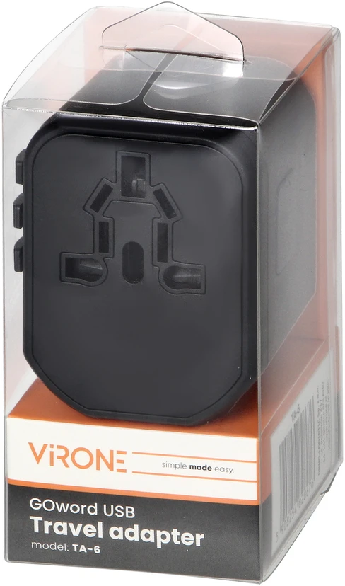 Orno UNIVERSALUS TINKLO ADAPTERIS SU USB MAITINIMO ADAPTERIU TA-6 Virone